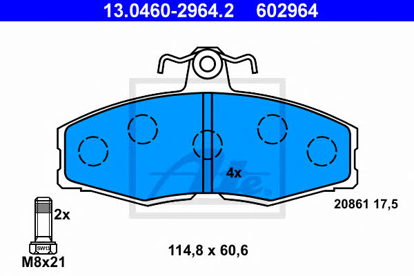 Ate Brake pad set – price 96 PLN