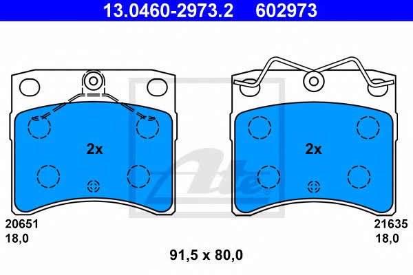 Ate Brake pad set – price 156 PLN