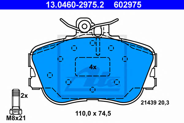 Ate Brake pad set – price 199 PLN