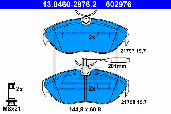 Ate Brake pad set – price 256 PLN