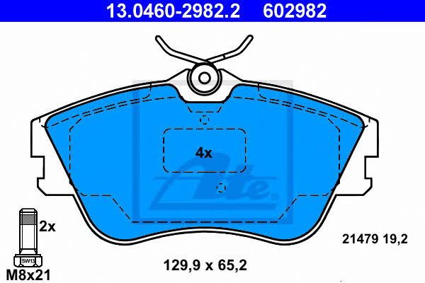 Ate Brake pad set – price 346 PLN