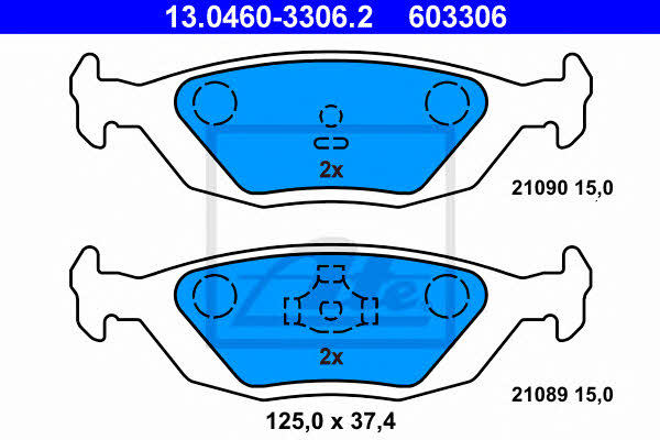 Ate Brake pad set – price 120 PLN