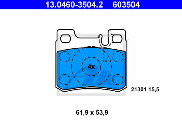 Ate Brake pad set – price 91 PLN
