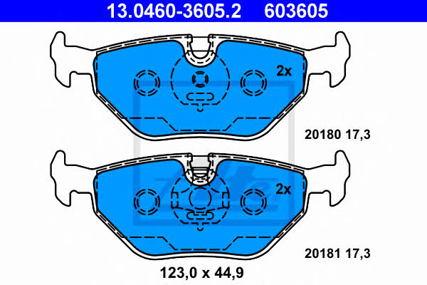 Ate Brake pad set – price 166 PLN