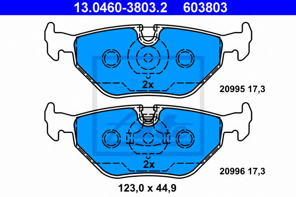Ate Brake pad set – price 147 PLN
