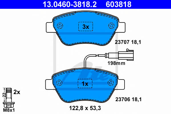 Ate Brake pad set – price 210 PLN