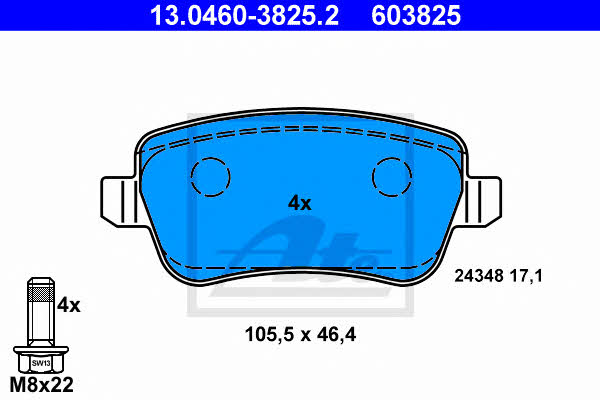 Ate Brake pad set – price 173 PLN