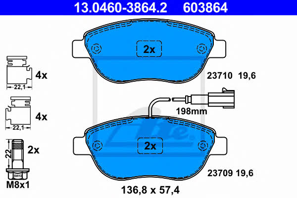 Ate Brake pad set – price 220 PLN