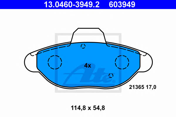 Ate Brake pad set – price [object Object] PLN