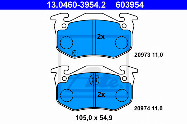 Ate Brake pad set – price 78 PLN
