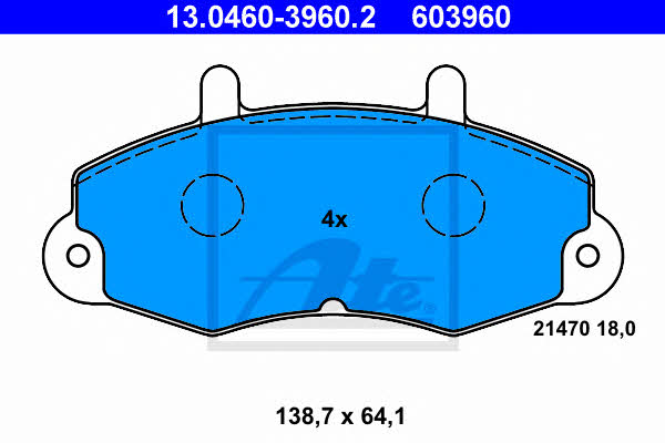 Ate Brake pad set – price 162 PLN