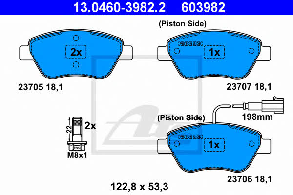 Ate Brake pad set – price 159 PLN