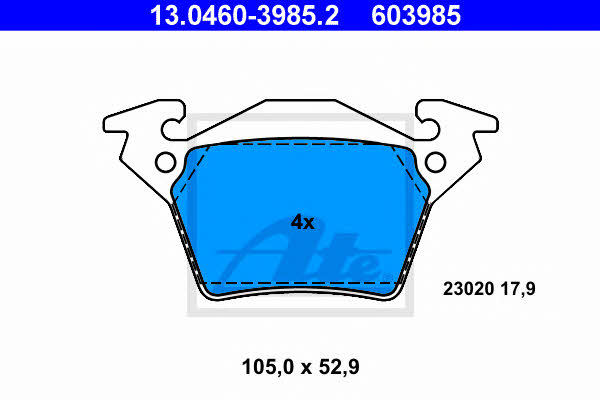 Ate Brake pad set – price 118 PLN