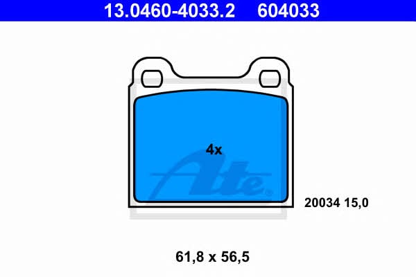 Ate Brake pad set – price 78 PLN