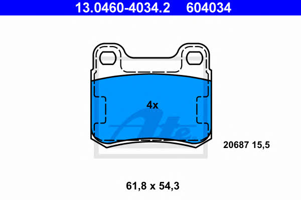 Ate Brake pad set – price 79 PLN