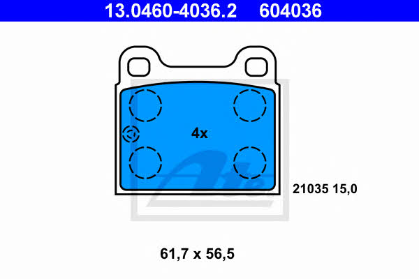 Ate Brake pad set – price 90 PLN