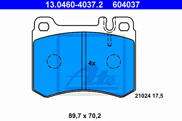 Ate Brake pad set – price 183 PLN