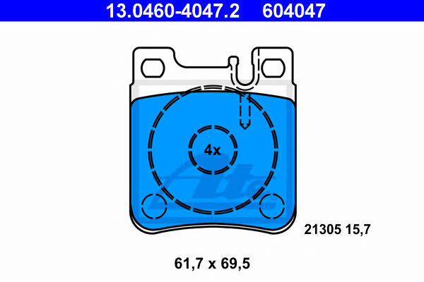Ate Brake pad set – price 152 PLN