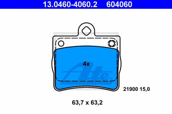 Ate Brake pad set – price 102 PLN