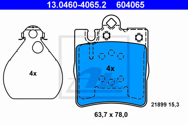 Ate Brake pad set – price 130 PLN