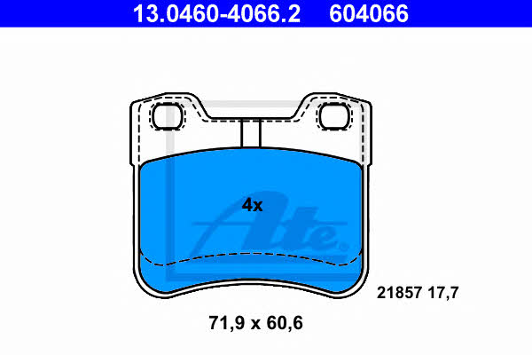 Ate Brake pad set – price 114 PLN