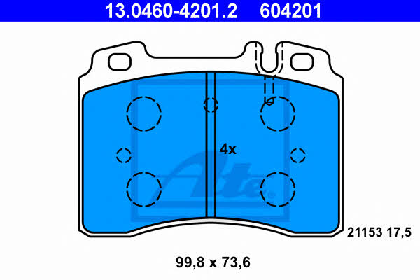 Ate Brake pad set – price 227 PLN