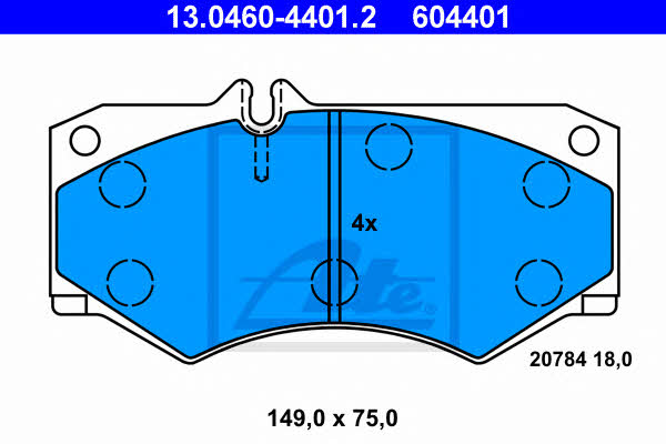 Ate Brake pad set – price 192 PLN