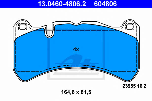 Ate Brake pad set – price 353 PLN