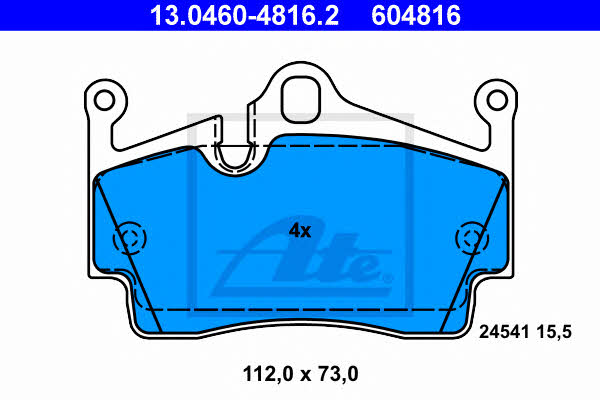 Ate Brake pad set – price 331 PLN