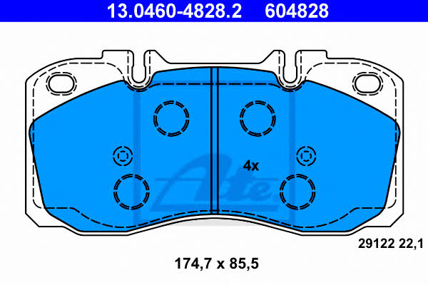 Ate Brake pad set – price 410 PLN