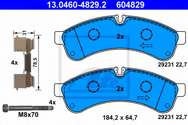 Ate Brake pad set – price 582 PLN