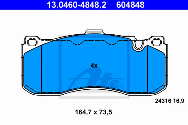 Ate Brake pad set – price [object Object] PLN