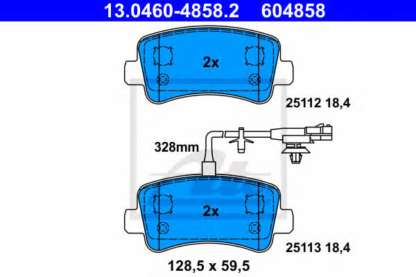 Ate Brake pad set – price 218 PLN