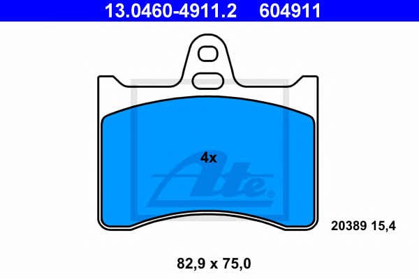 Ate Brake Pad Set, disc brake – price
