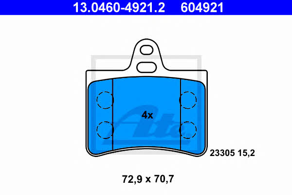 Ate Brake pad set – price 153 PLN
