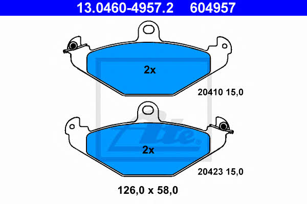 Ate Brake pad set – price [object Object] PLN