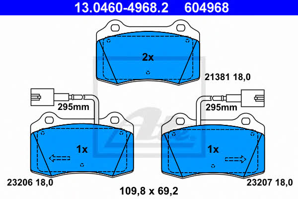 Ate Brake pad set – price [object Object] PLN