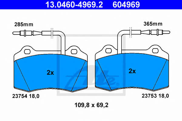 Ate Brake pad set – price [object Object] PLN