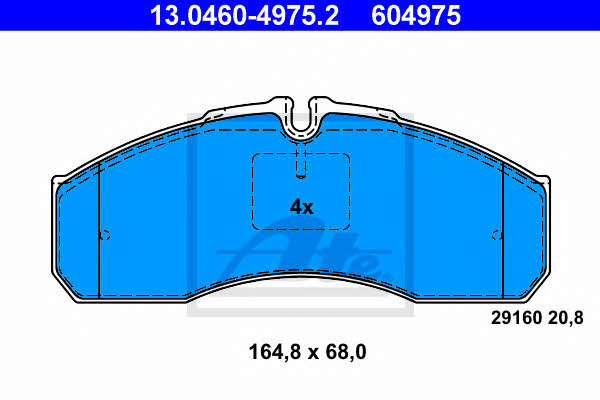 Ate Brake pad set – price [object Object] PLN