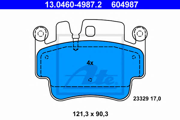 Ate Brake pad set – price 343 PLN