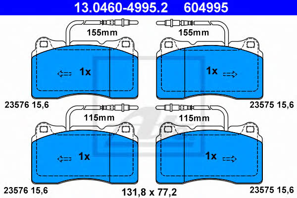 Ate Brake pad set – price [object Object] PLN