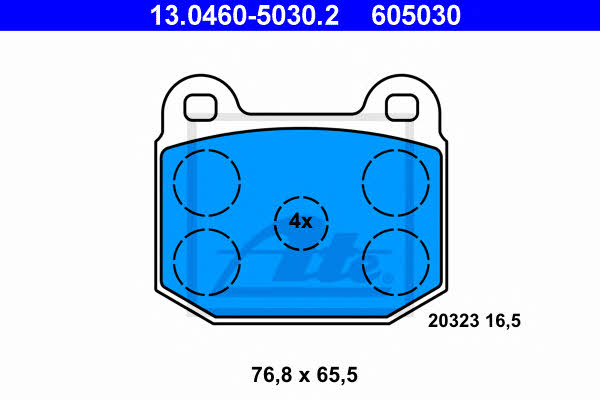 Ate Brake pad set – price [object Object] PLN