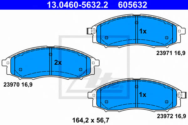 Ate Brake pad set – price 232 PLN