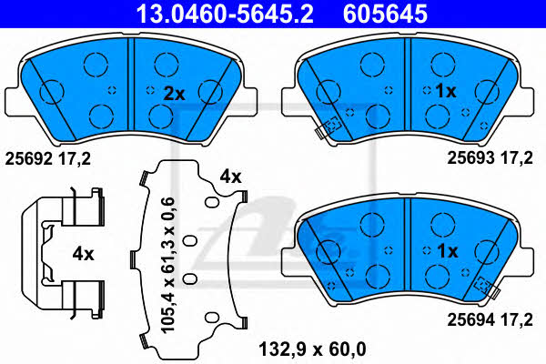 Ate Brake pad set – price 215 PLN