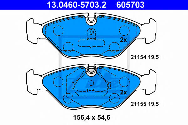 Ate Brake pad set – price 142 PLN