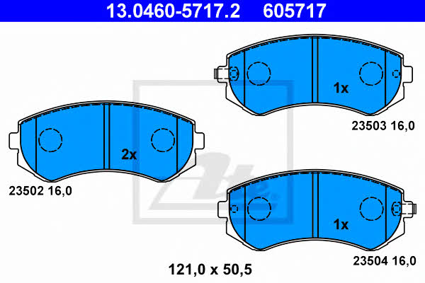 Ate Brake pad set – price 155 PLN
