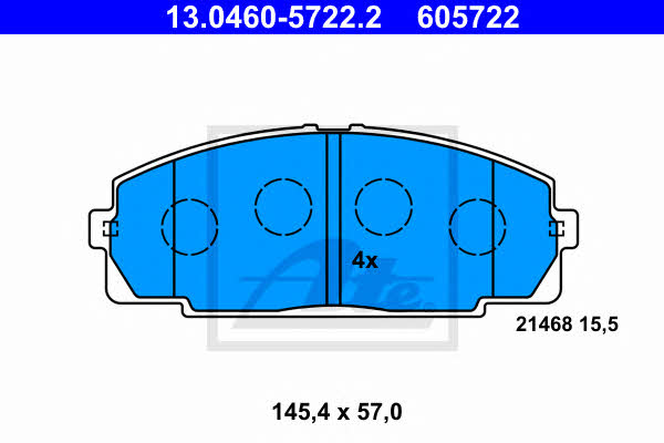 Ate Brake pad set – price 186 PLN
