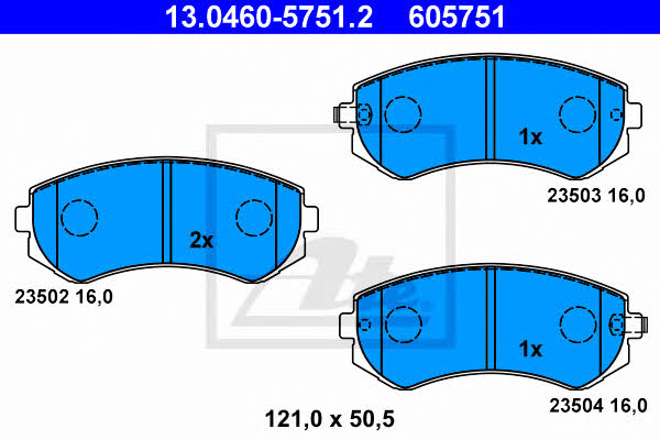 Ate Brake pad set – price [object Object] PLN