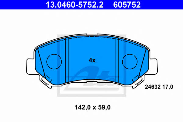 Ate Brake pad set – price 191 PLN