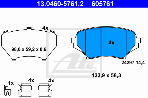 Ate Brake pad set – price 235 PLN